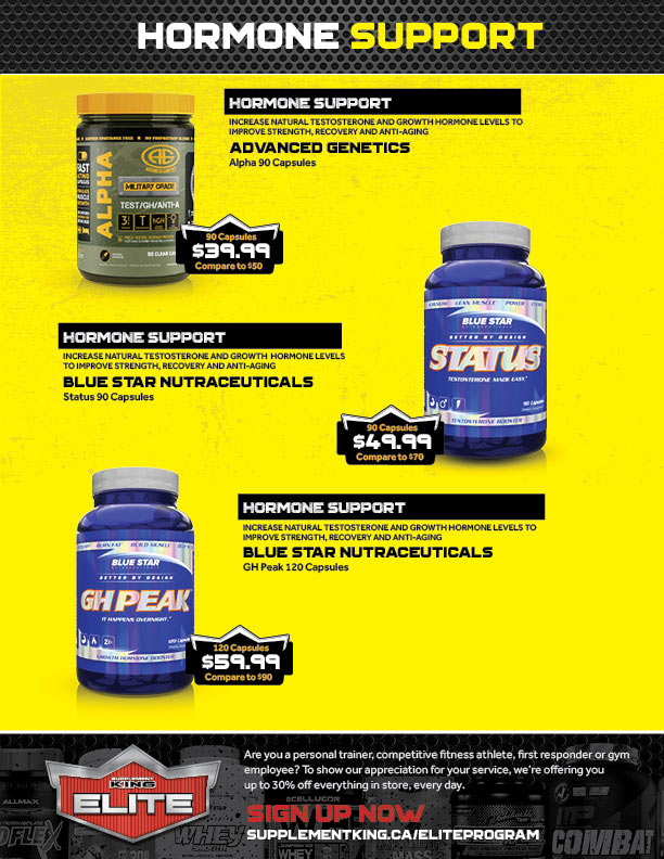 5 Day Supplement King Airdrie Flyer for Build Muscle